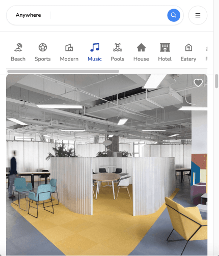 rent space large screen